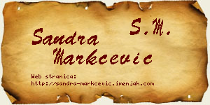 Sandra Markčević vizit kartica